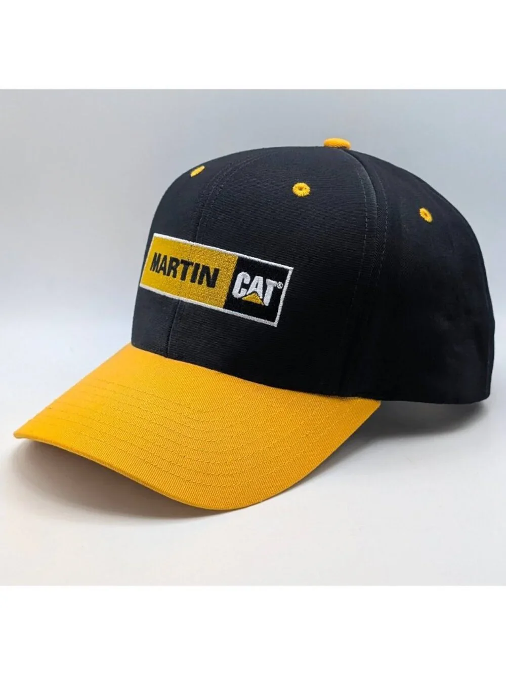 Caterpillar Martin CAT Equipment Trucker Snapback Cap Hat Work Wear Construction